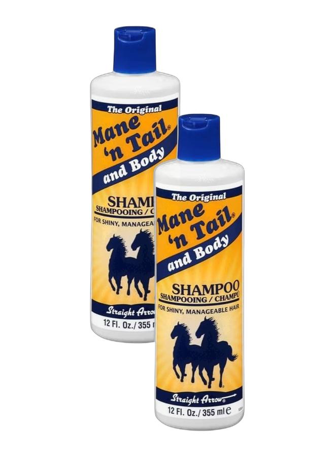 ماين ان تيل شامبو لشعر لامع وسهل التصفيف مكون من قطعتين 355 + 355 مل - Image 1