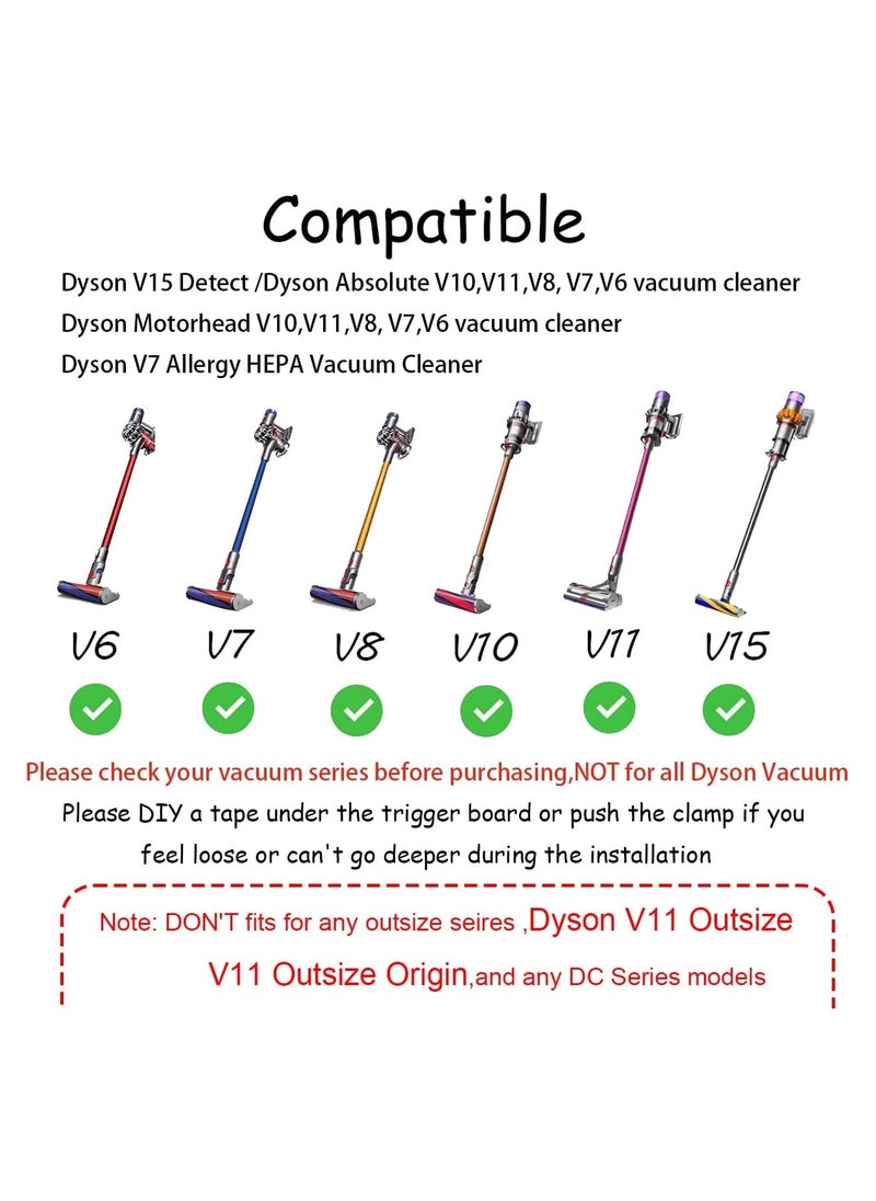 Bukela - Power Button On/Off Control Clamp Compatible with Absolute/Motorhead V6 V8 V7 V10 V11 V15 Series Vacuum Cleaner, Dyson Trigger Lock, Free Your Gripping Fingers,1 Pack - Image 1