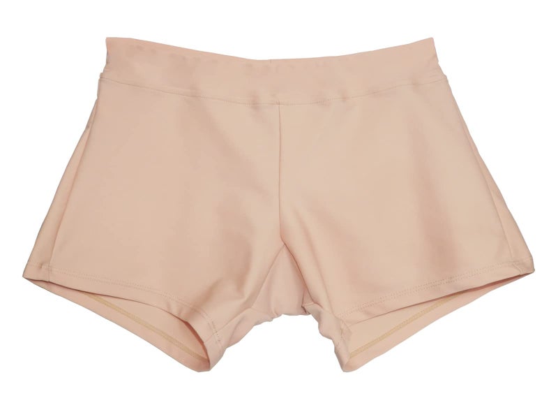 Dtone Girls Gymnastics Dance Shorts Volleyball Biker Gym Spandex Shorts Nude 5-6 Years - Image 1