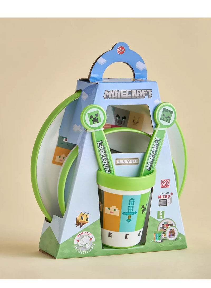 ماين كرافت مجموعة أدوات طعام غير قابلة للانزلاق من 5 قطع - ماينكرافت - Image 4