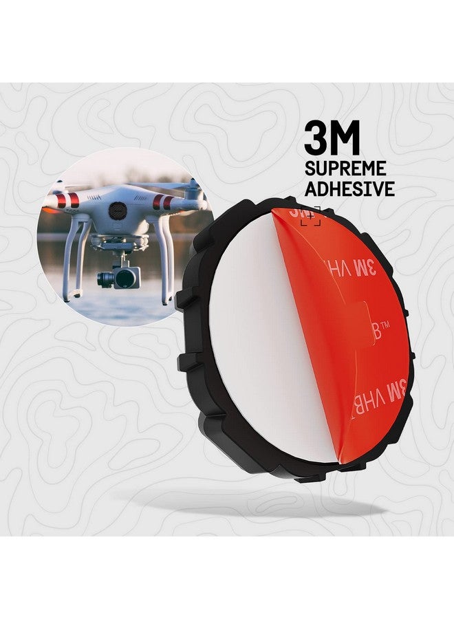 بيلكان حامل Apple AirTag من Pelican Marine مكون من 4 قطع مقاوم للماء IP68 | حافظة Air Tag مع ملصق لاصق 3M | غطاء AirTag مقاوم للصدمات | حامل AirTag مخفي مثبت على حامل للسفر والأمتعة والدراجات والسيارات | أسود - Image 3