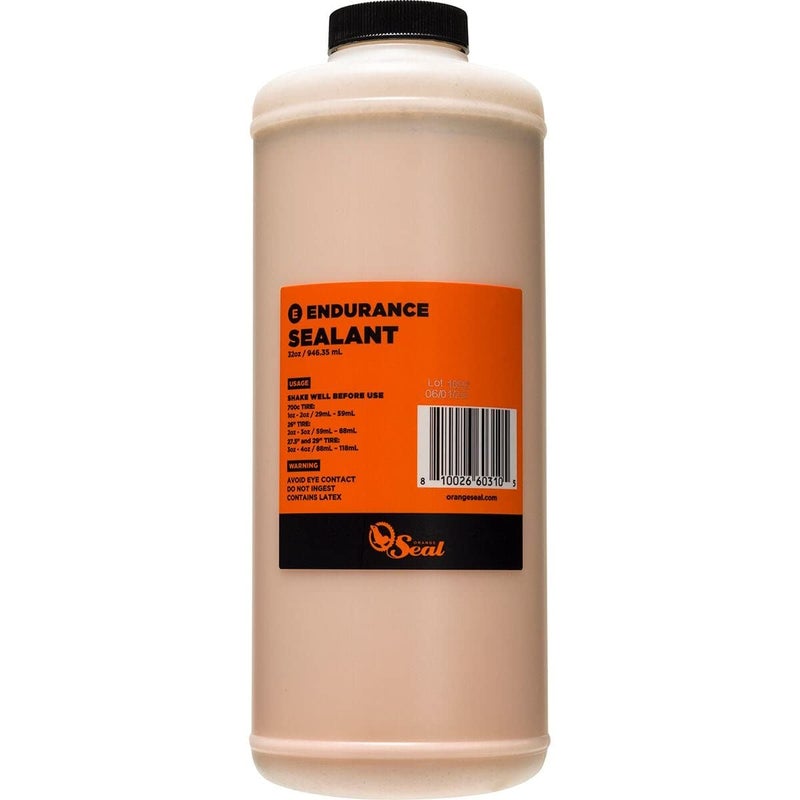 Orange Seal - Endurance Formula Tubeless Bike Tire Sealant| Long Lasting, Fast Sealing | for MTB, Road, CX and Gravel Bicycle Tires | 8oz Refill - Image 1