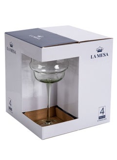 La Mesa 4 PCS SET GOBLET GLASSES GRAY AND GOLD  - Image 2
