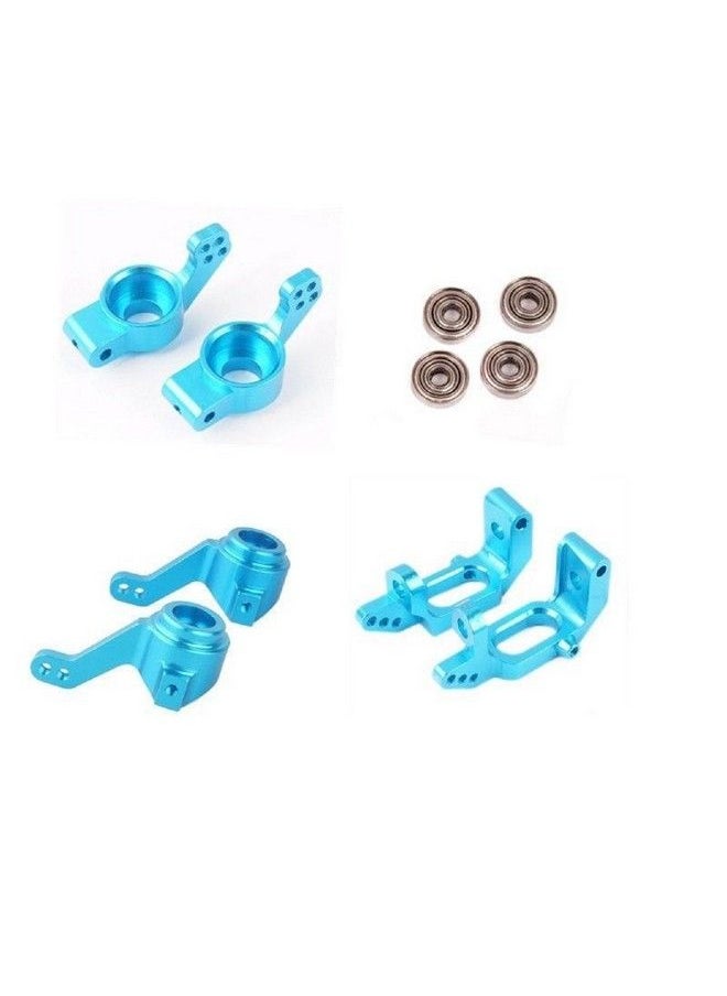 Generic - Sharegoo Aluminum Steering Knuckle Hub Mount Upgrade 102010 102011 102012 Part Compatible With Hsp Redcat Racing Lightning Volcano Epx Monster 1/10 Rc Model Car Truck, Blue - Image 1