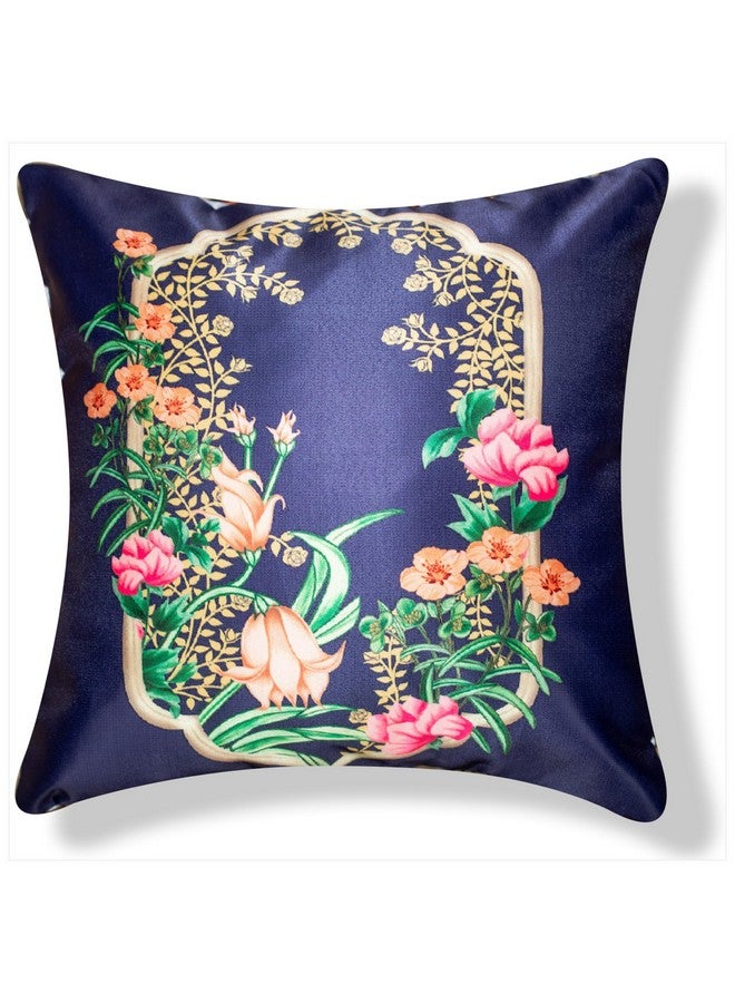 Vendola Decorative Satin 250TC Sofa Cushion Pillow Covers, Multicolor, Set of 5 Ethnic Cushion Covers(Saheliyo Ki Bari,16x16 Inches) - Image 2