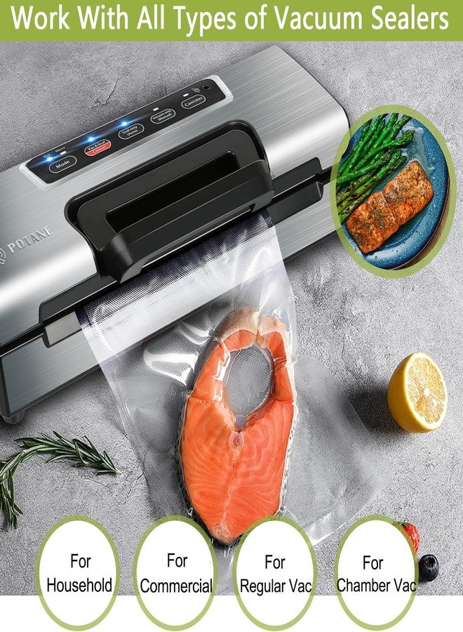 Potane 8 Pack 8"x20'(8Rolls) Thickened Vacuum Sealer Bags For Food, Textures on Both Sides, Smell-Proof, Heavy Duty for POTANE, Food Saver, Weston, Sous Vide - Image 2