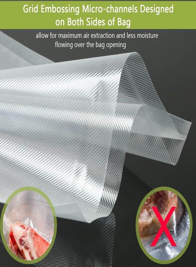 Potane 8 Pack 8"x20'(8Rolls) Thickened Vacuum Sealer Bags For Food, Textures on Both Sides, Smell-Proof, Heavy Duty for POTANE, Food Saver, Weston, Sous Vide - Image 3