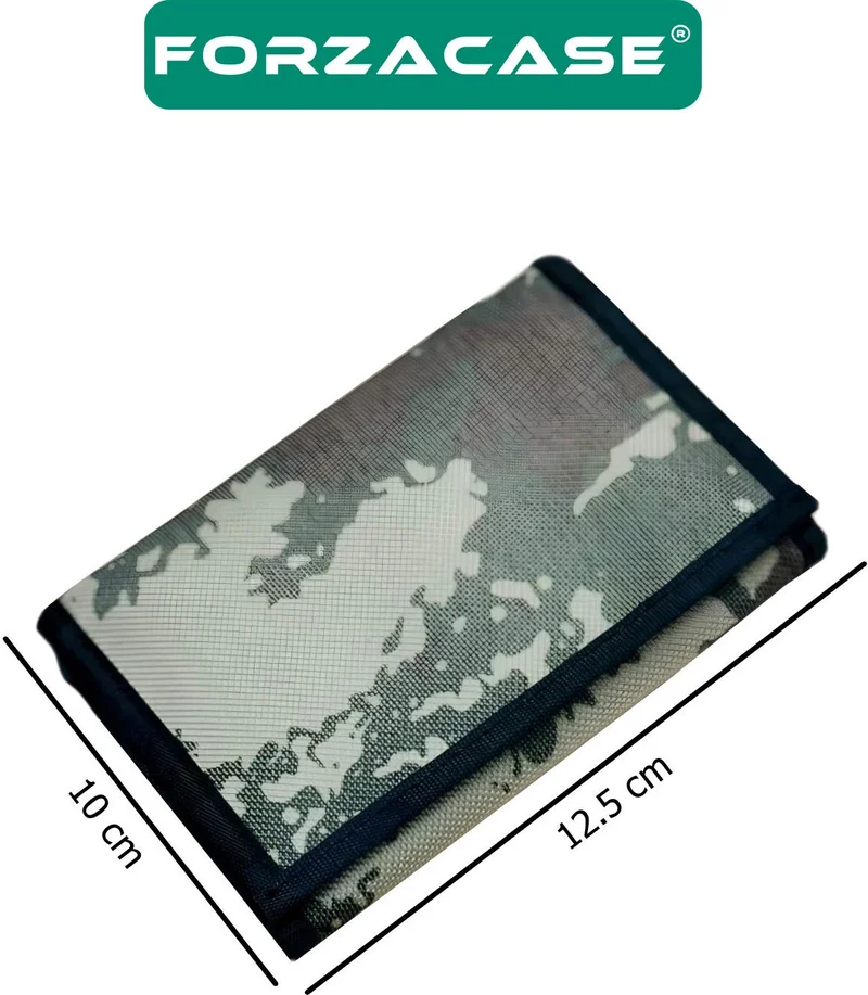 Forzacase 4-Compartment Interior Zippered Velcro Closure Neck Hanging Military Wallet - FC615