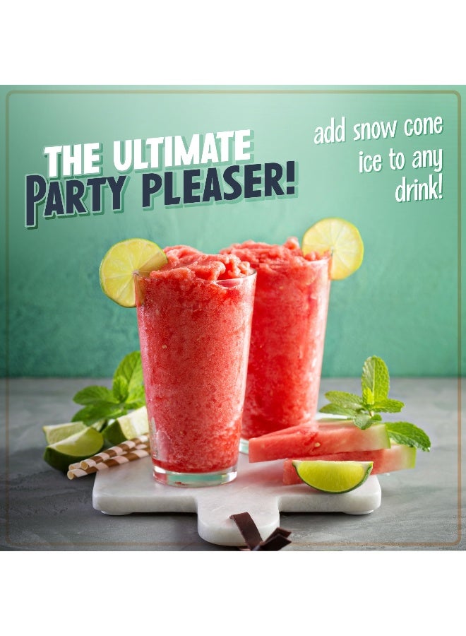 Nostalgia Snow Cone Shaved Ice Machine  Retro TableTop Slushie Machine Makes 20 Icy Treats  Includes 2 Reusable Plastic Cups  Ice Scoop  White - Image 3