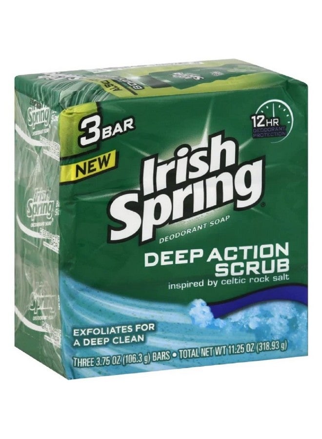 Irish Spring Rish Spring Deep Action Scrub Bar Soap 3 Pack - Image 2