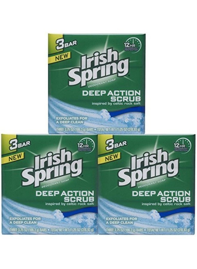 Irish Spring Rish Spring Deep Action Scrub Bar Soap 3 Pack - Image 4