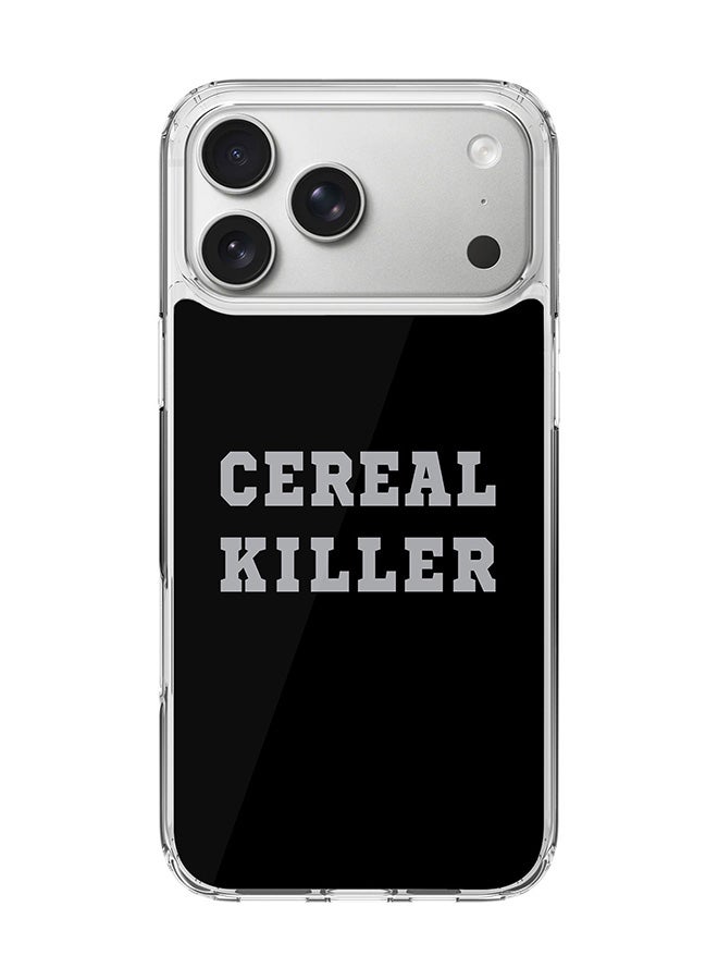 Classic Clear MagSafe Case for iPhone 17 Pro Max , Hybrid Soft Case Flexible Edges Anti Drop TPU PC Gel Thin Transparent Cover [ Designed for iPhone 17 Pro Max ] - Cereal Killer