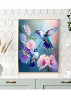 Excefore Diamond Painting Kits for Adults for Beginners 12x16inch Birds Hummingbird DIY 5D Diamond Art Kits Full Drill Diamond Dots Paintings with Diamonds Gem Arts Crafts for Home Wall Decor Gifts  - Image 2