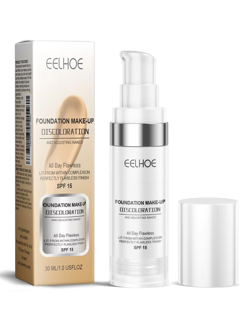 EELHOE Color Changing Lifting Concealer Full Coverage Private Label Makeup Face Cosmetics Liquid Foundation Makeup Discoloration - Image 1