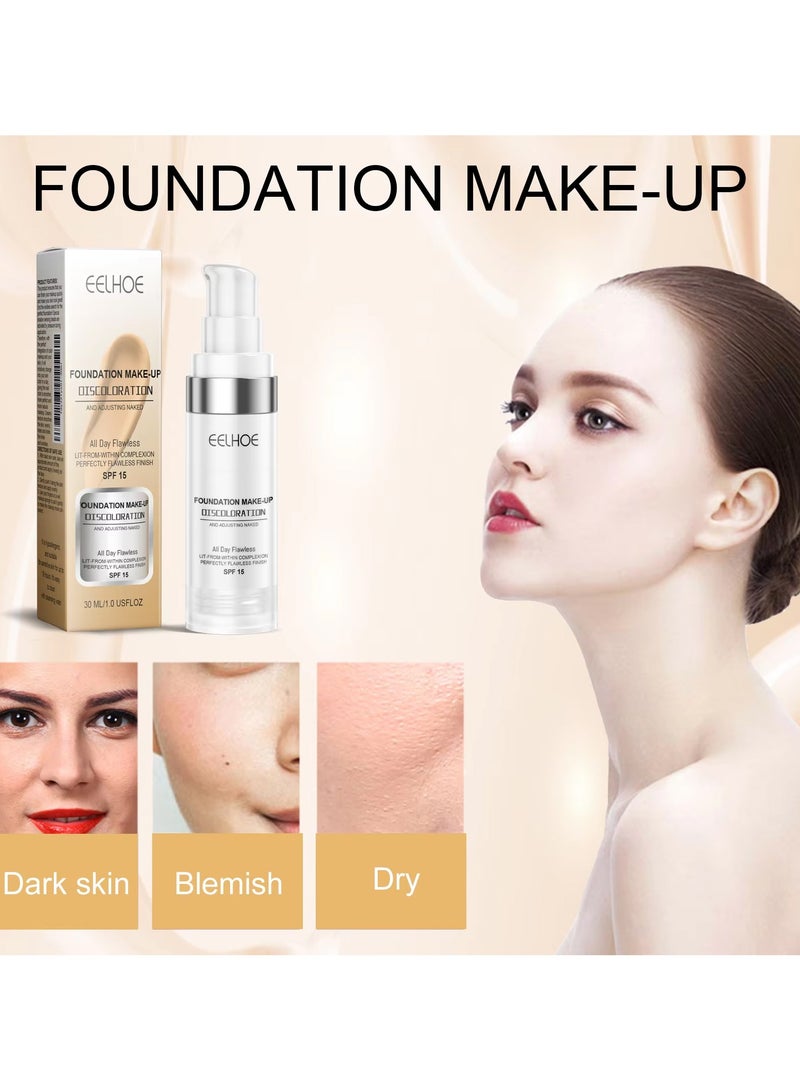 EELHOE Color Changing Lifting Concealer Full Coverage Private Label Makeup Face Cosmetics Liquid Foundation Makeup Discoloration - Image 4