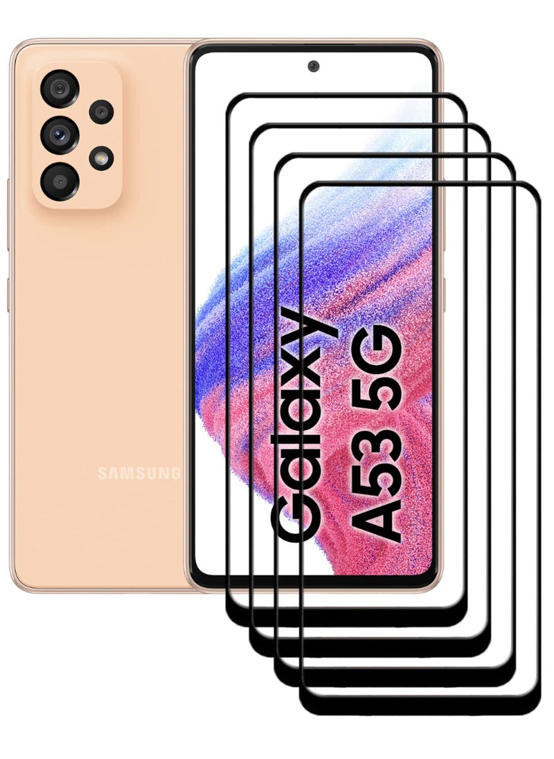 ACLIX 4 Pieces Antistatic ESD Dustproof Premium Quality High Definition Tempered Glass Screen Protector Designed For Samsung Galaxy A53 5G - Image 1