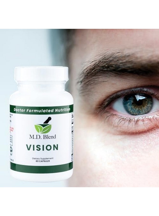 M.D. Blend Vision - Expert Formulated - Natural Robust Blend for Eye Wellness - with Lutein, Zeaxanthin, Astaxanthin, Zinc, Thiamine, Vitamins A & C - 30 Capsules (1 Pack) - Image 5
