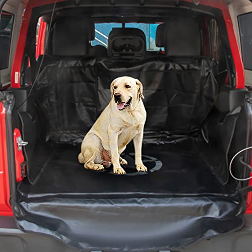 BESTAOO Dog Trunk Liner for Jeep - Heavy Duty Waterproof Oxford Cargo Protector for 2007-2025 Wrangler JK JL 4-Door, Nonslip Washable Pet Seat Cover & Anti-Scratch Liner (Star) - Image 3
