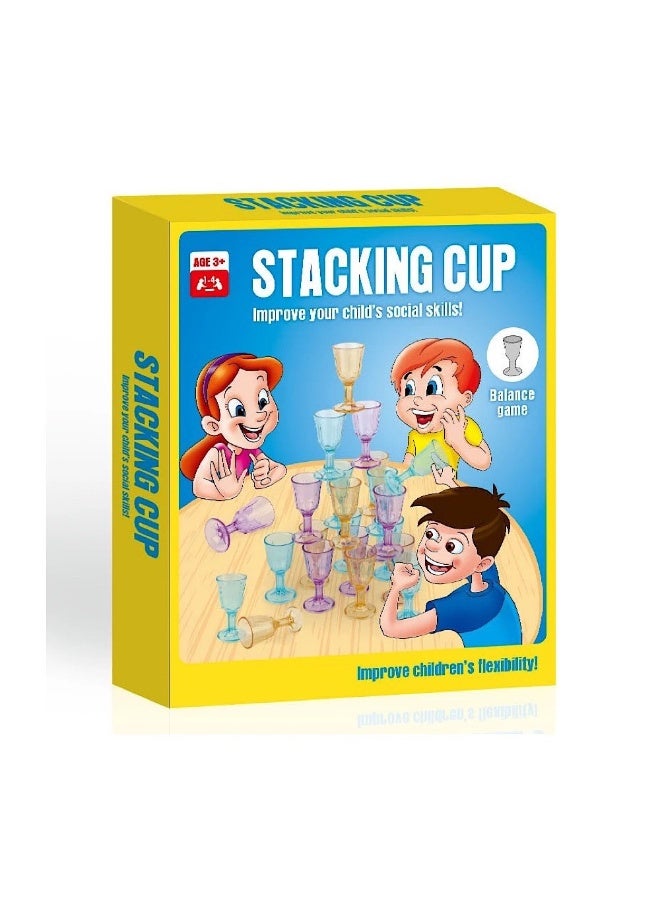 Cup Stacking Balance Game – 27 Pieces - Image 2