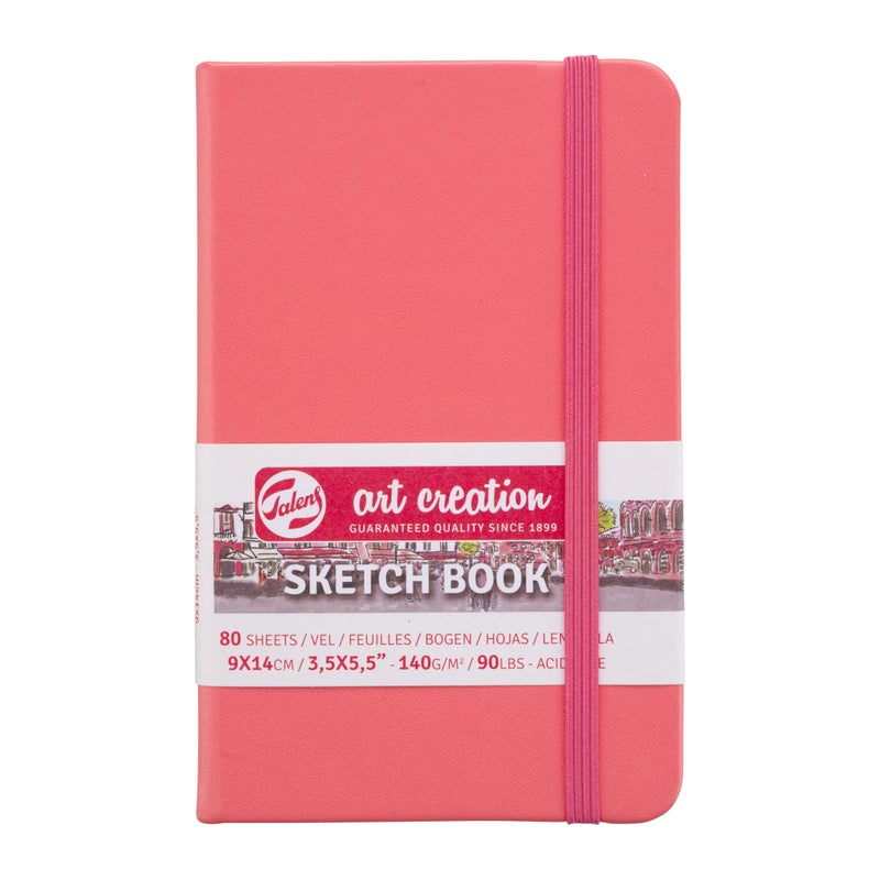 Talens Art Creation Royal Talens T9314311M 441840 Talens Art Creation Sketchbook Drawing Notebook 35 x 55 inches 9 x 14 cm Coral Red