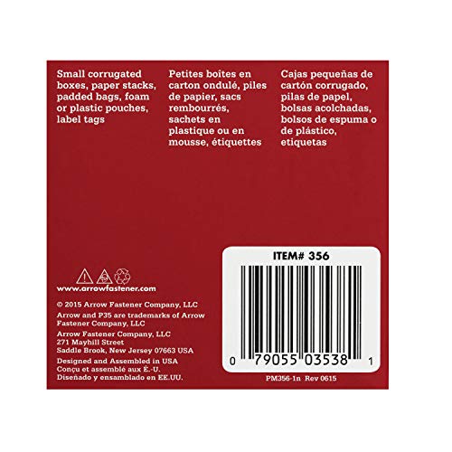 Arrow Fastener دبابيس Arrow 356 P35 الثقيلة لتثبيت الورق، الأكياس، الكرتون، الحرف، والمكاتب، بطول ساق 3/8 بوصة، وحجم تاج 3/8 بوصة، 5040 قطعة - Image 5