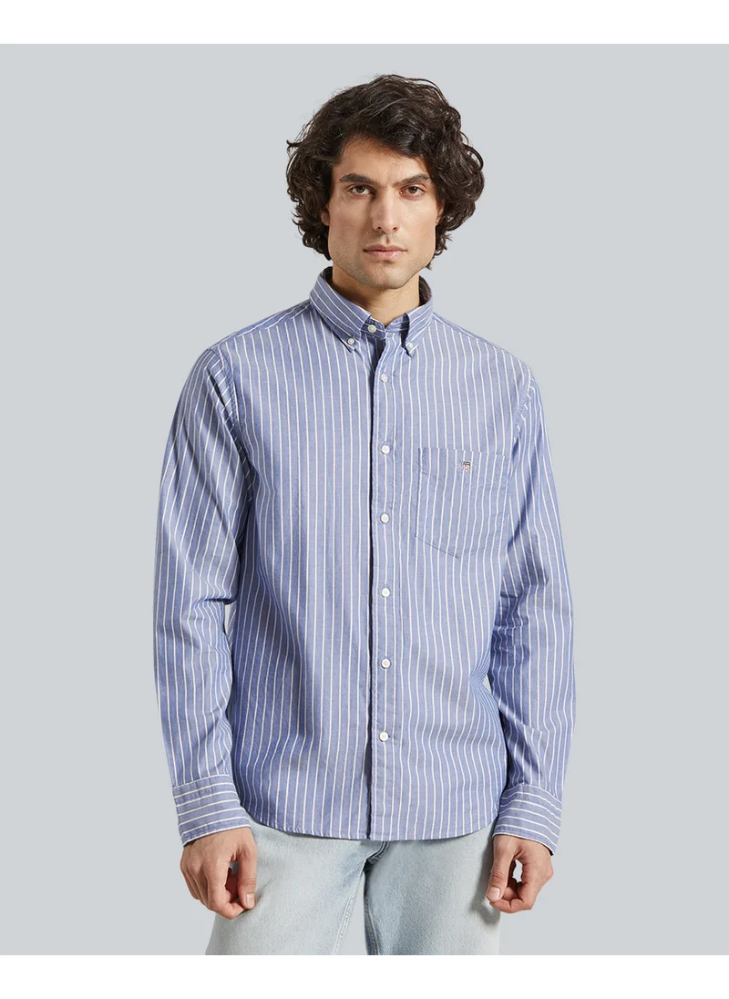 GANT Reg Brushed Twill Stripe Shirt