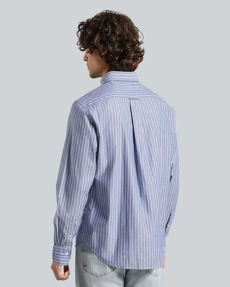 GANT  Reg Brushed Twill Stripe Shirt for Men | Best Price UAE