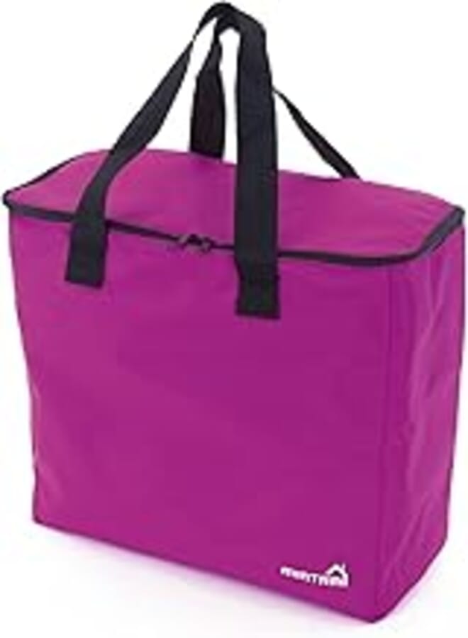 Mintra Unisex Folded Large Cooler Bag -Purple(37 X 40 X17 Cm)