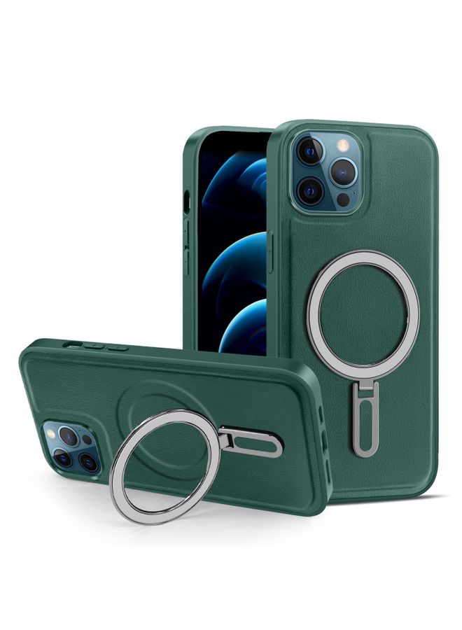 BGM Case Cover For iPhone 12 Pro Max MagSafe Magnetic Holder Phone Case Green