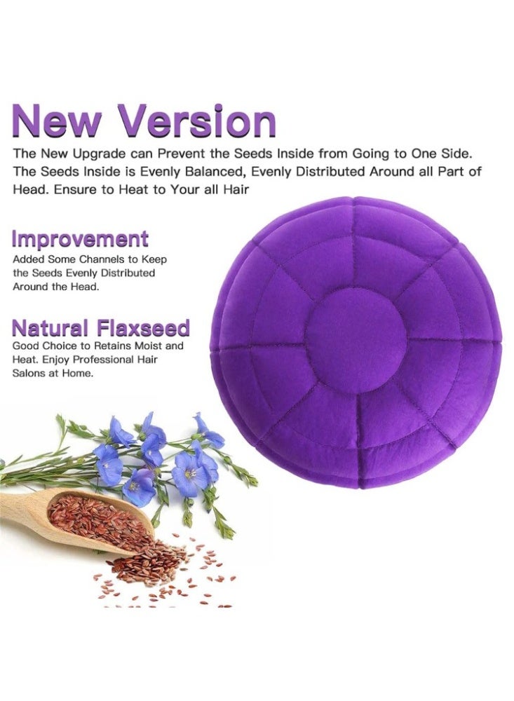 Cordless Deep Conditioning Heat Cap,thermal hair cap Microwavable Treatment Steaming Heat Cap,Hair Styling Caps for Natural Curly Textured Hair Care/Drying/Styling/Curling,Universal size  - Image 3