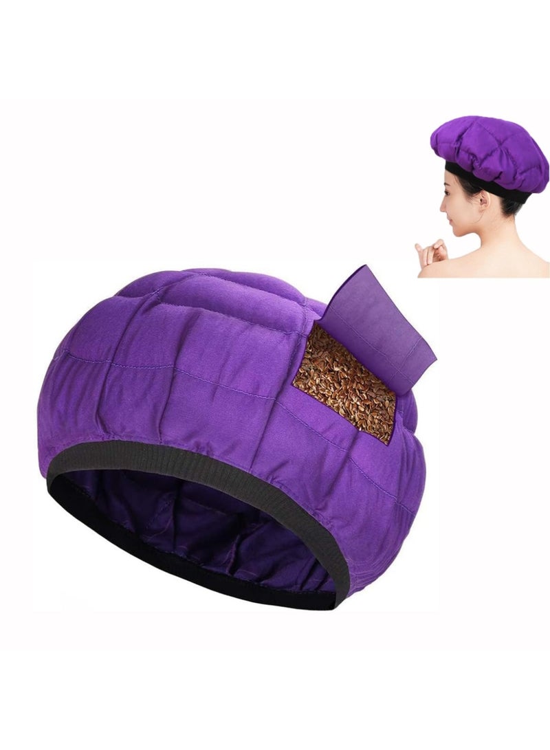 Cordless Deep Conditioning Heat Cap,thermal hair cap Microwavable Treatment Steaming Heat Cap,Hair Styling Caps for Natural Curly Textured Hair Care/Drying/Styling/Curling,Universal size  - Image 1
