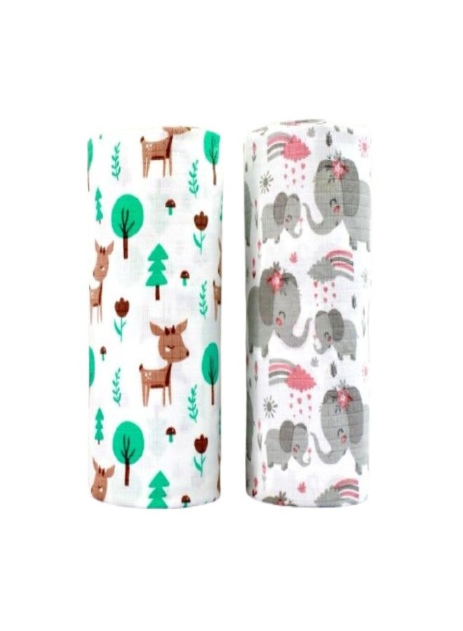 Tiny Moon Muslin Swaddle for Babies | Receiving Towel for Newborns | Wrap Cloth for Babies| 100 * 100 cm | 0 to 24+ Months (2) - Image 3