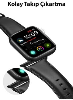 Coofbe Hermes Loop Leather Apple Watch 38-40-41MM Band Strap, Ultra Light, Steel Buckle Strap  - Image 5