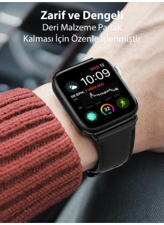 Coofbe Hermes Loop Leather Apple Watch 38-40-41MM Band Strap, Ultra Light, Steel Buckle Strap  - Image 3