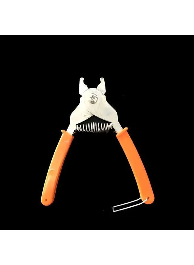 Orange Manual Crimper Tool For Steel Wire Binding And Poultry Handling - Image 5