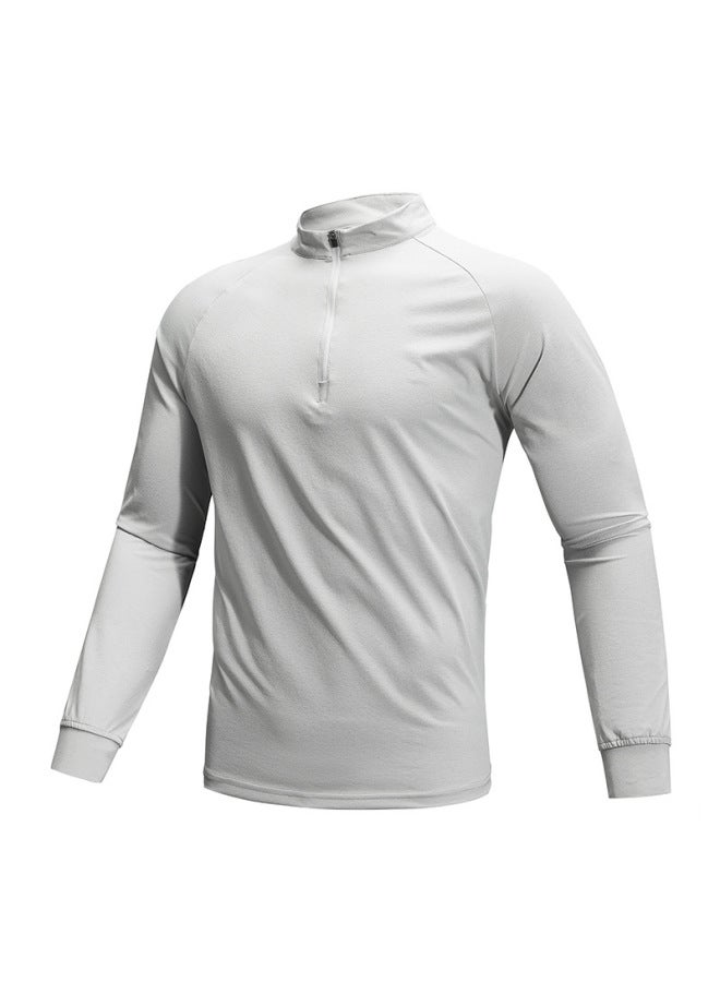 Izexx Fashion Brand Outdoor Fishing Wear Lightweight Hygroscopic Quick-drying Long-sleeved T-shirt Travel Fishing Sports Casual Top For Men - Image 1