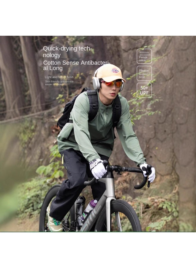 Izexx Fashion Brand Outdoor Fishing Wear Lightweight Hygroscopic Quick-drying Long-sleeved T-shirt Travel Fishing Sports Casual Top For Men - Image 2