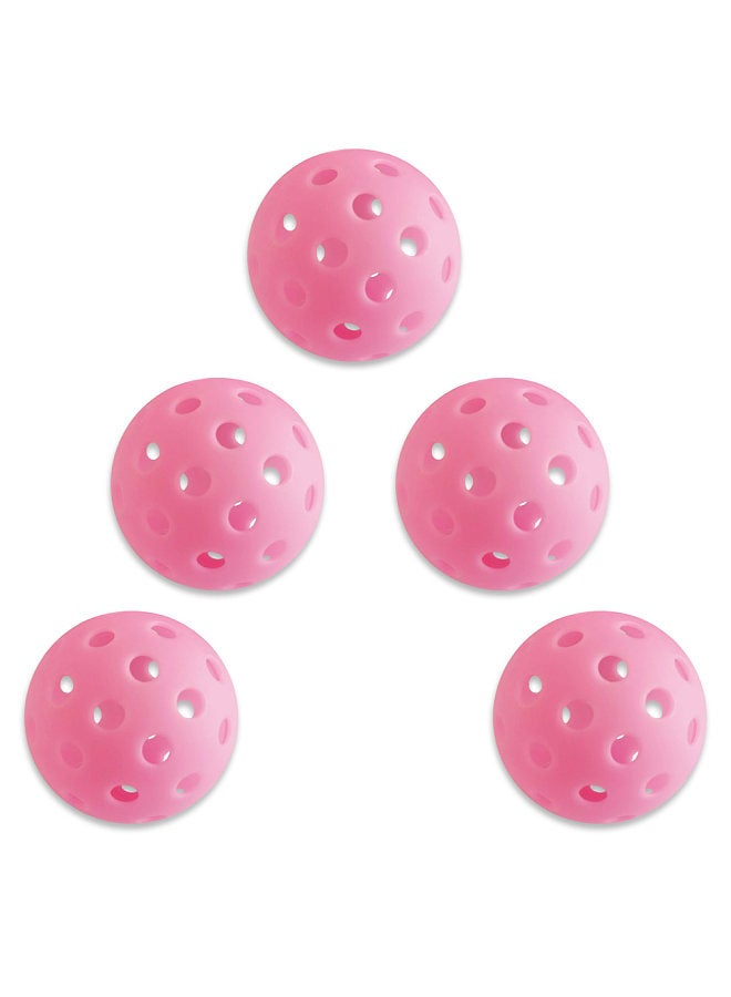 Generic 5 Pack Pickleballs Indoor Outdoor 74mm Luminous Pickle Balls  - Image 1