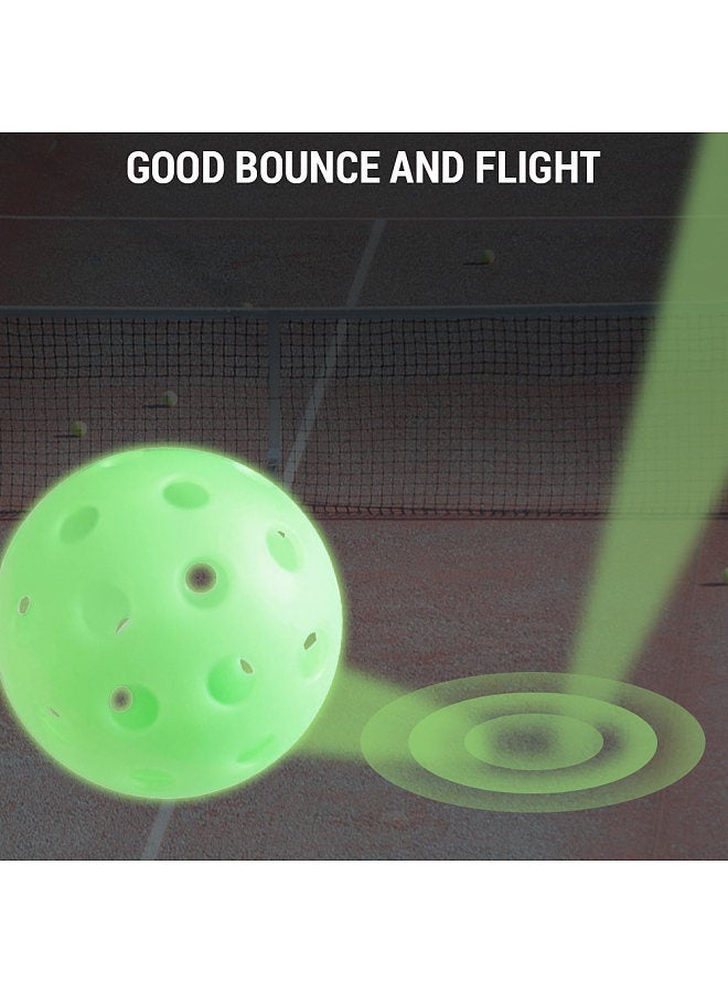 Generic 5 Pack Pickleballs Indoor Outdoor 74mm Luminous Pickle Balls  - Image 4