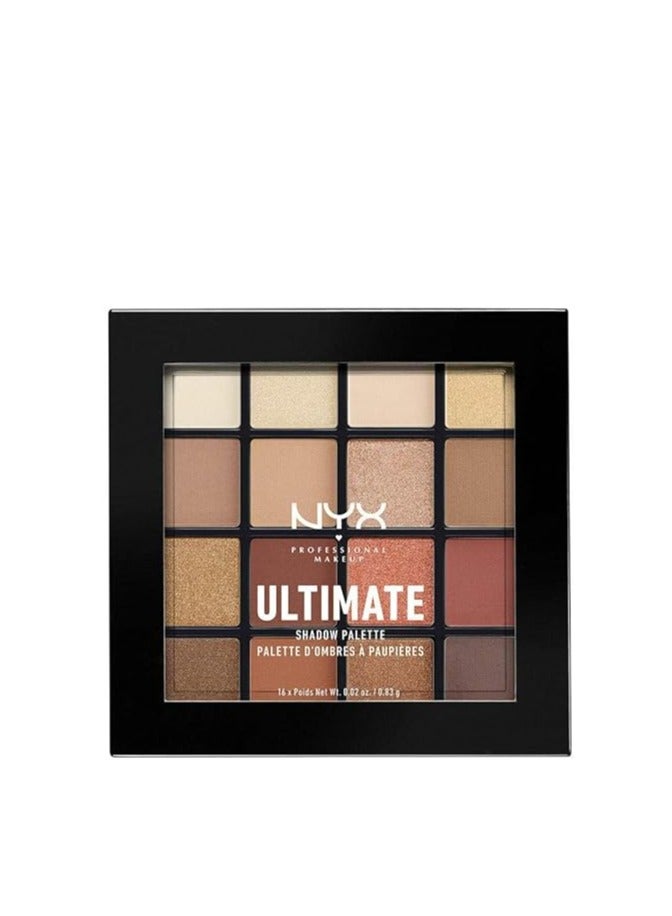 نيكس مكياج المحترفين لوحة ظلال العيون Ultimate Shadow Palette من NYX PROFESSIONAL MAKEUP - ألوان محايدة دافئة - Image 1