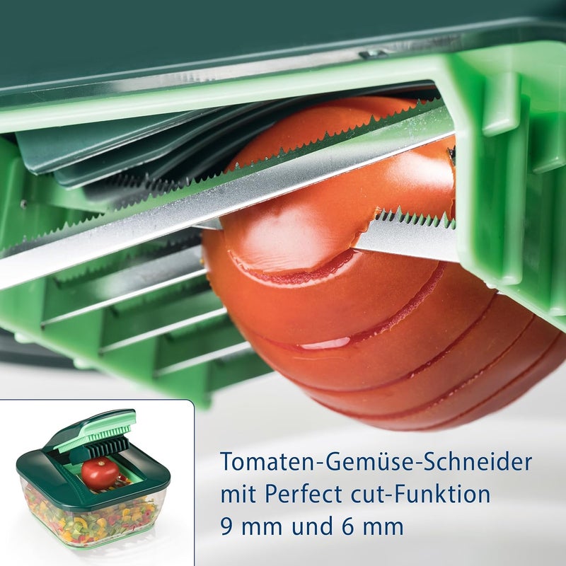 جينيس Nicer Dicer Chef (15 أجزاء) | قطاعة فواكه، قطاعة خضروات، قطاعة بصل، مفرمة، شرائح خضروات، ماندولين - Image 5