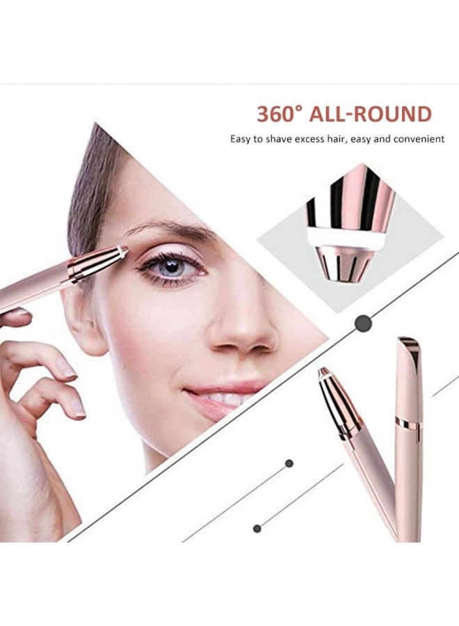 قلم حلاقة شفاه كهربائي محمول للمرأة - أداة حلاقة شفاه كهربائية سريعة وآمنة للوجه والأصابع والأرجل - Image 2