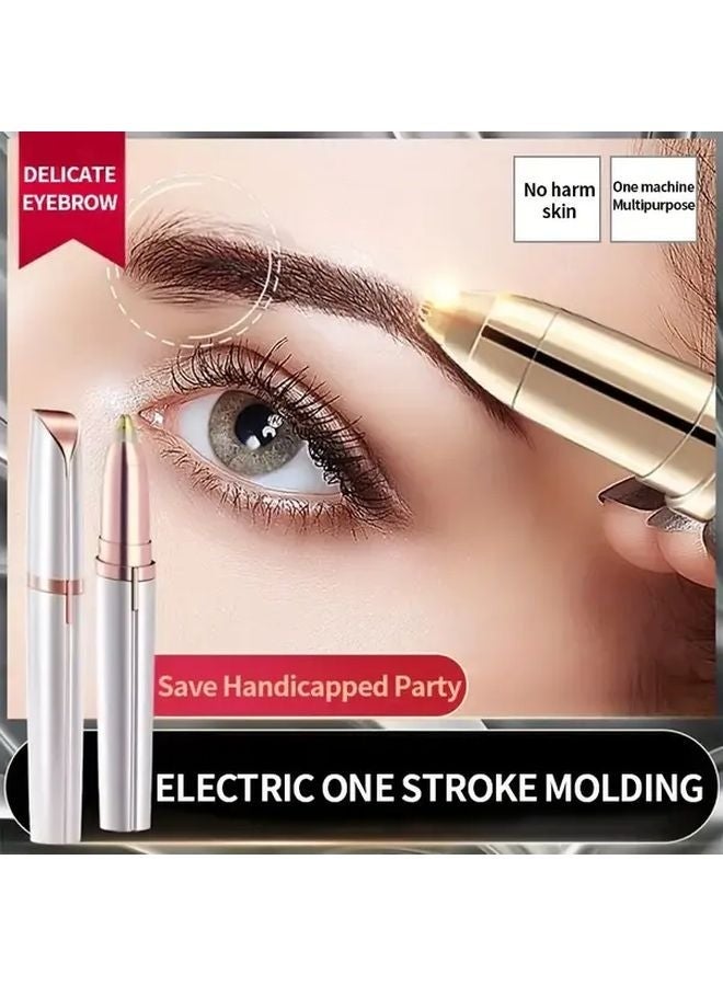 قلم حلاقة شفاه كهربائي محمول للمرأة - أداة حلاقة شفاه كهربائية سريعة وآمنة للوجه والأصابع والأرجل - Image 4