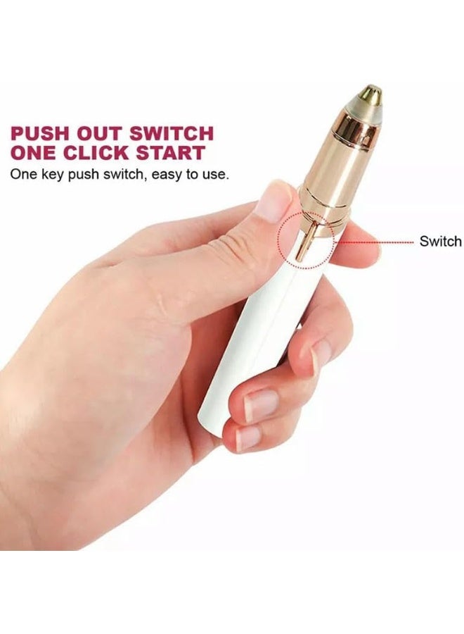 قلم حلاقة شفاه كهربائي محمول للمرأة - أداة حلاقة شفاه كهربائية سريعة وآمنة للوجه والأصابع والأرجل - Image 5