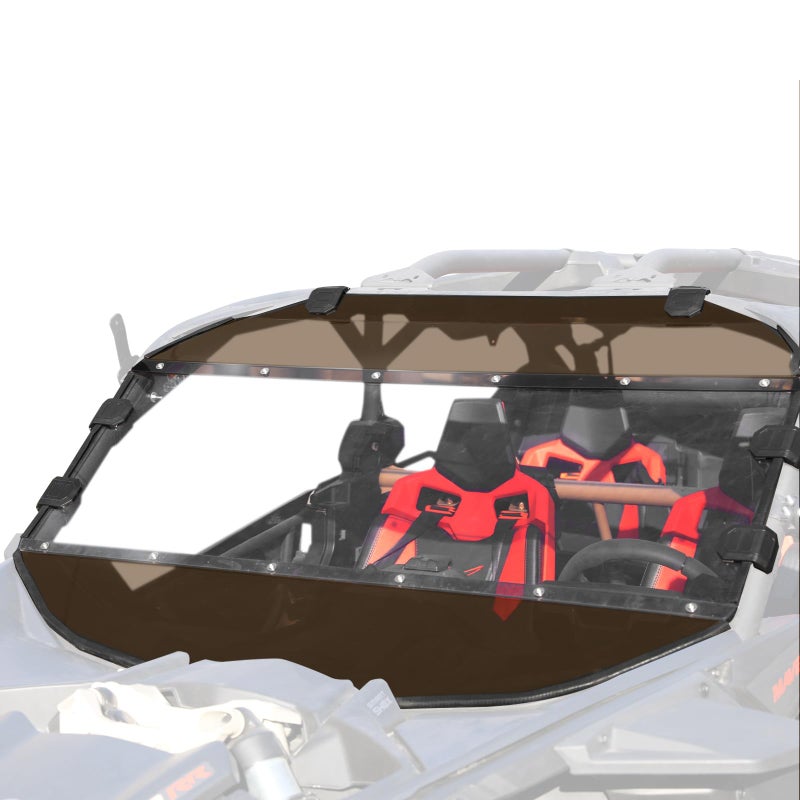 A UTV PRO Maverick X3 Front Full Windshield for 20172024 2025 Can Am Maverick X3 Max XRS XDS Turbo RR Window AccessoriesHard Coated Polycarbonate Construction 250x Stronger Than Glass