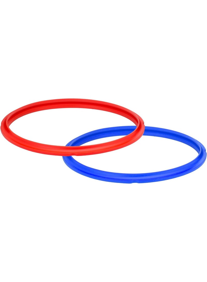 2-Pack Sealing Ring, Inner Seal Electric Pressure Cooker Accessories, From the Makers of Pot, Non-Toxic, BPA-Free, Replacement Parts, Red/Blue, 5 and 6 QT - Image 3