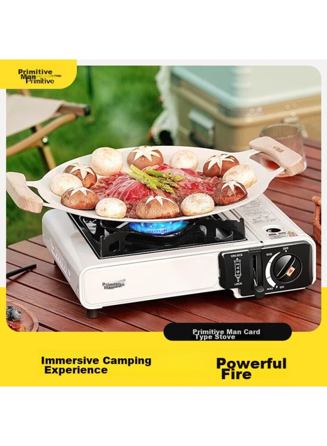 Primitive Man Original Human Portable Gas Stove For Home And Outdoor Use, Camping Stove With Card Magnetic Gas Burner, Suitable For Hot Pot And Tea Brewing - Image 5