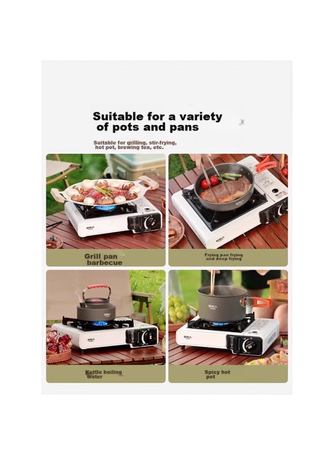 Primitive Man Original Human Portable Gas Stove For Home And Outdoor Use, Camping Stove With Card Magnetic Gas Burner, Suitable For Hot Pot And Tea Brewing - Image 3