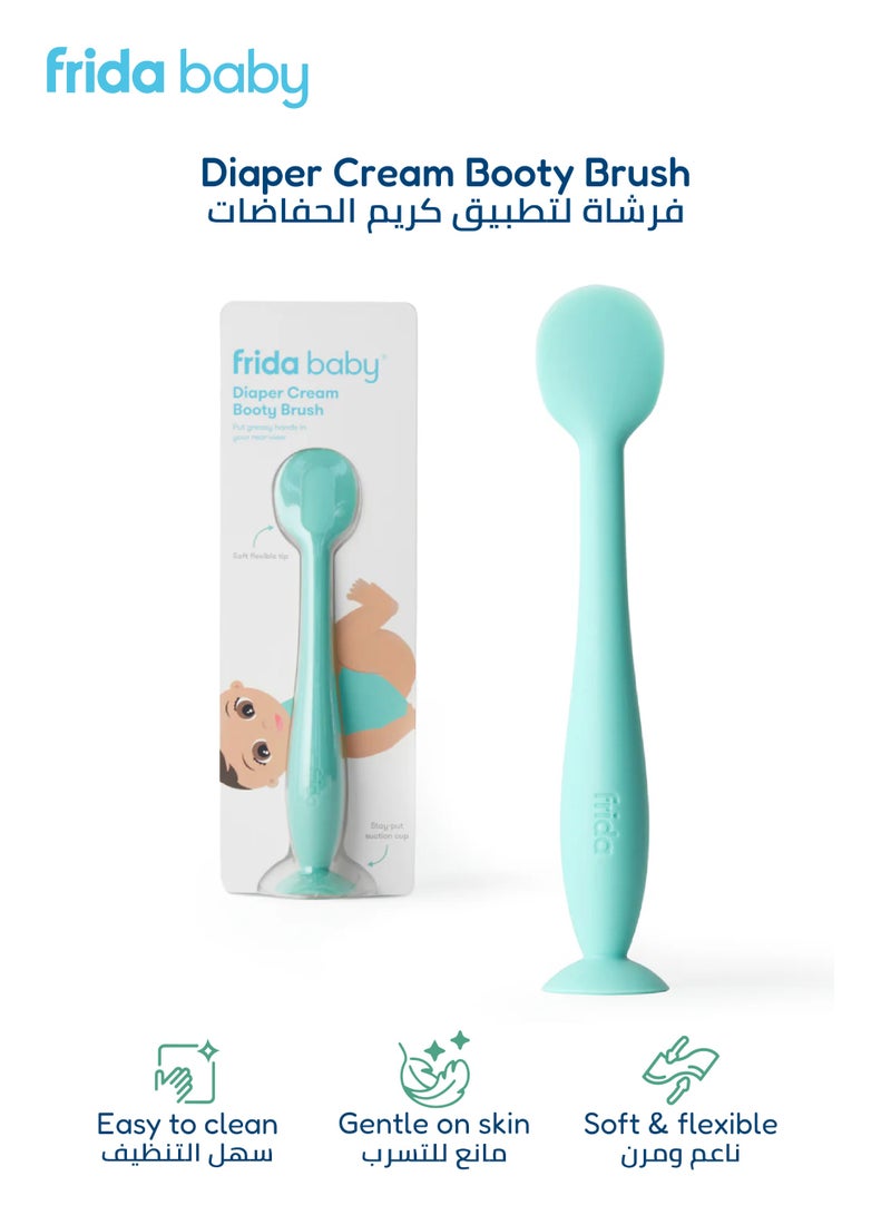 fridababy موزع كريم الحفاضات السيليكوني | ملعقة كريم طفح جلدي صحية مع قاعدة شفط | تطبيق مرهم سلس وخالي من الفوضى | 22.2 × 3.2 سم - Image 1