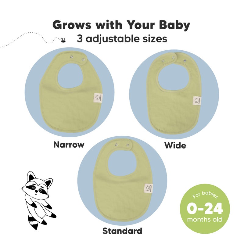 KeaBabies 8-Pack Organic Baby Bibs for Boys, Girls - Soft Cotton Drooling and Teething Bibs for Baby Girl & Boy, Extra Absorbent, Easy To Clean & Put On for Toddler, Newborn, Infant 0-24 Months (Icelandic) - Image 4